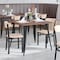 Flash Furniture Metal Dining Chairs - Natural Wood Seat/Back, PK 2 2-XU-DG6V5B-NAT-GG - alternate 5